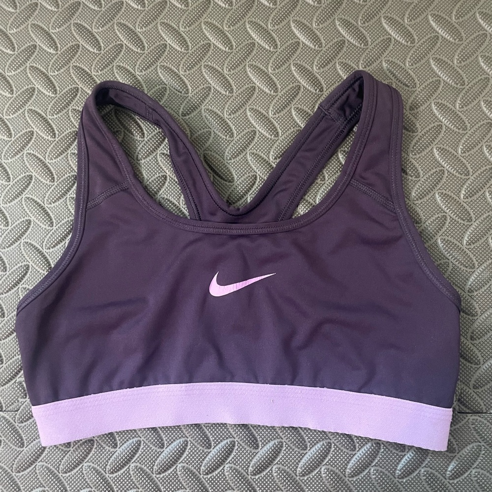 Women’s Nike Pro Swoosh Sports Bra Purple Size Small EUC